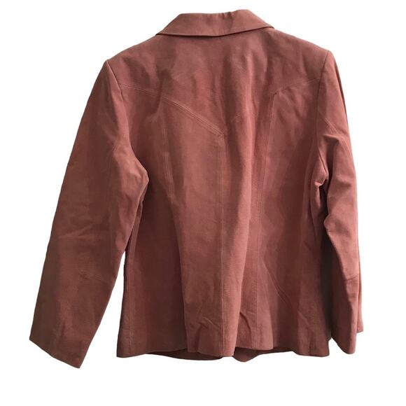 Bagatelle Light Pink Genuine Leather Jacket Size 14 - Picture 7 of 7